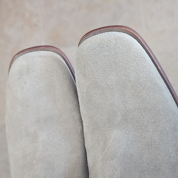 NEW! DOLCE VITA Susann Leather Suede Wedge Ankle Boots 9. - Picture 3 of 7